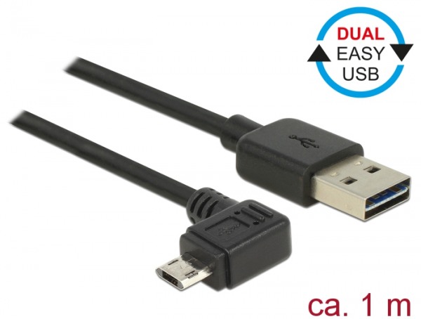 Datenkabel Winkelstecker 1m EASY-USB f. TomTom Via 125 Europe Traffic