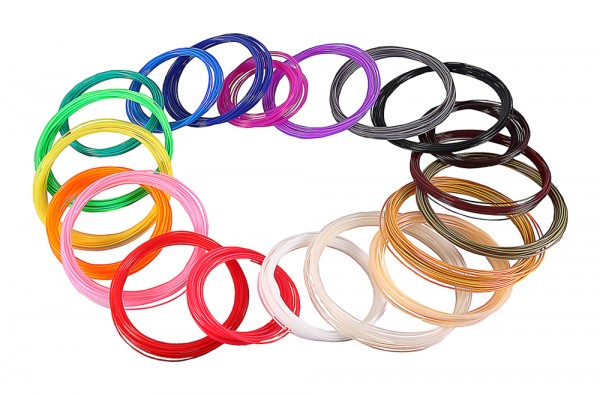 PLA 3D Drucker Filament 20x 1,75mm 10m Farbmix