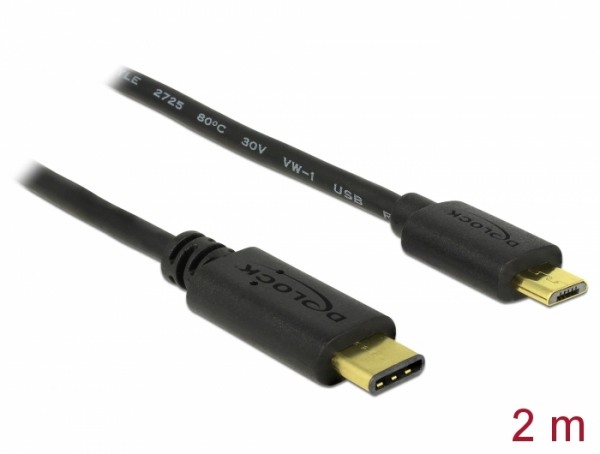 Programmierkabel Stromkabel kabel 2m mit USB-C vergoldet für ESP8266 zur Verbindung mit Macbook